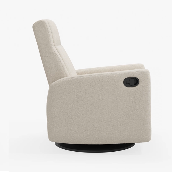 Nelly 521 Upholstered Swivel Glider & Recliner with Integrated footrest - BEYOND SHEEP Fabric