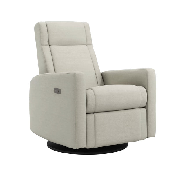 Nelly 525 Power Recliner Chair, Swivel Glider with Integrated footrest - Como fabric
