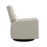 Nelly 525 Power Recliner Chair, Swivel Glider with Integrated footrest - Nubia fabric