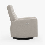 Nelly 525 Power Recliner Chair, Swivel Glider with Integrated footrest - Beyond Sheep fabric