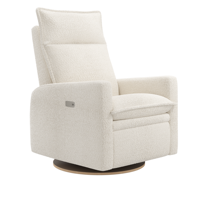 Arya 526 Power Recliner Chair, Swivel Glider with Removable Cushions - Puppy fabric