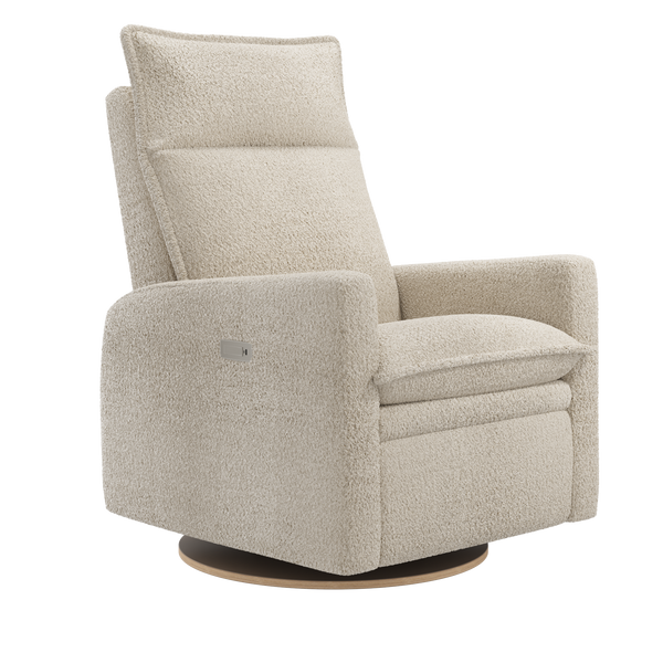 Arya 526 Power Recliner Chair, Swivel Glider with Removable Cushions - Puppy fabric