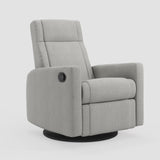 Nelly 521 Upholstered Swivel Glider & Recliner with Integrated footrest - NUBIA fabric